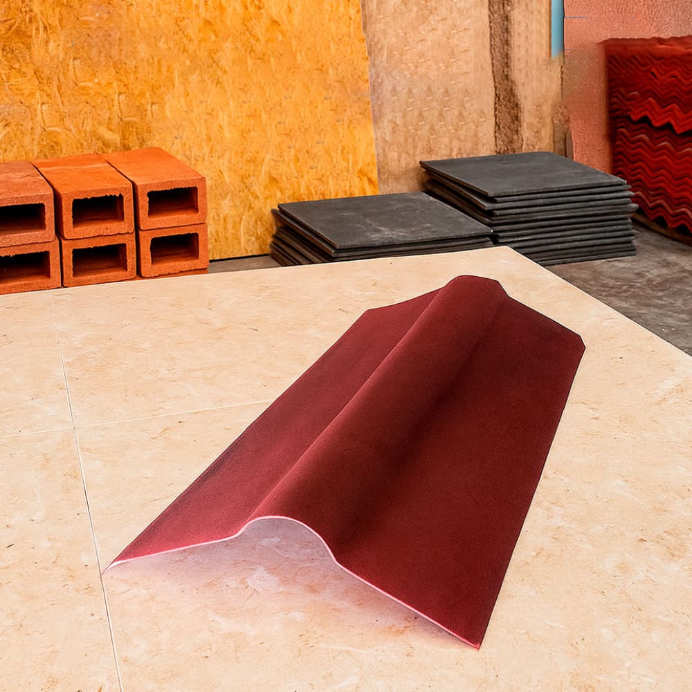 Cumbrera asfálticas onduladas para cubiertas Newoline 2 m x 0.48 m - Miniatura 3