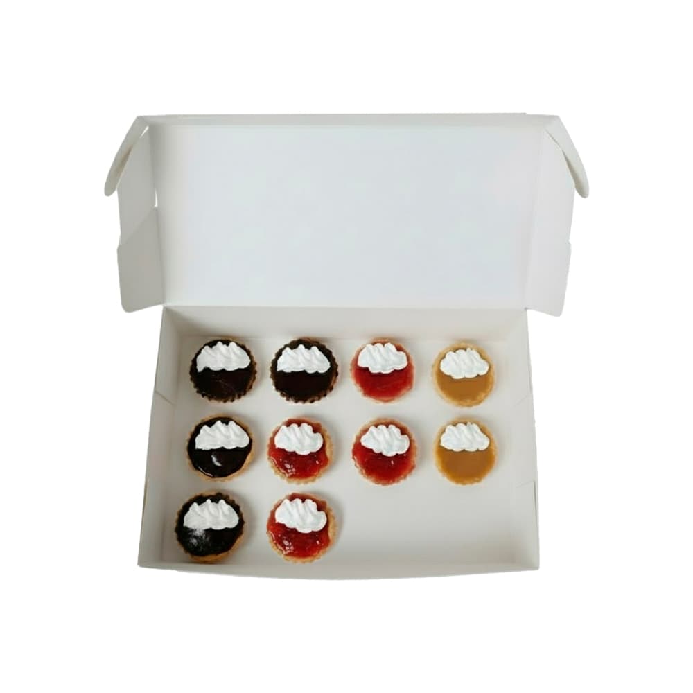 Sweet Love No.11: Lonjas de fresa - bombón + Mini pie 3 estaciones + Mini eclairs - Miniatura 4