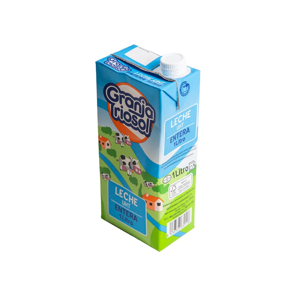 Leche UHT entera Granja Riosol (1 L) - Miniatura 4