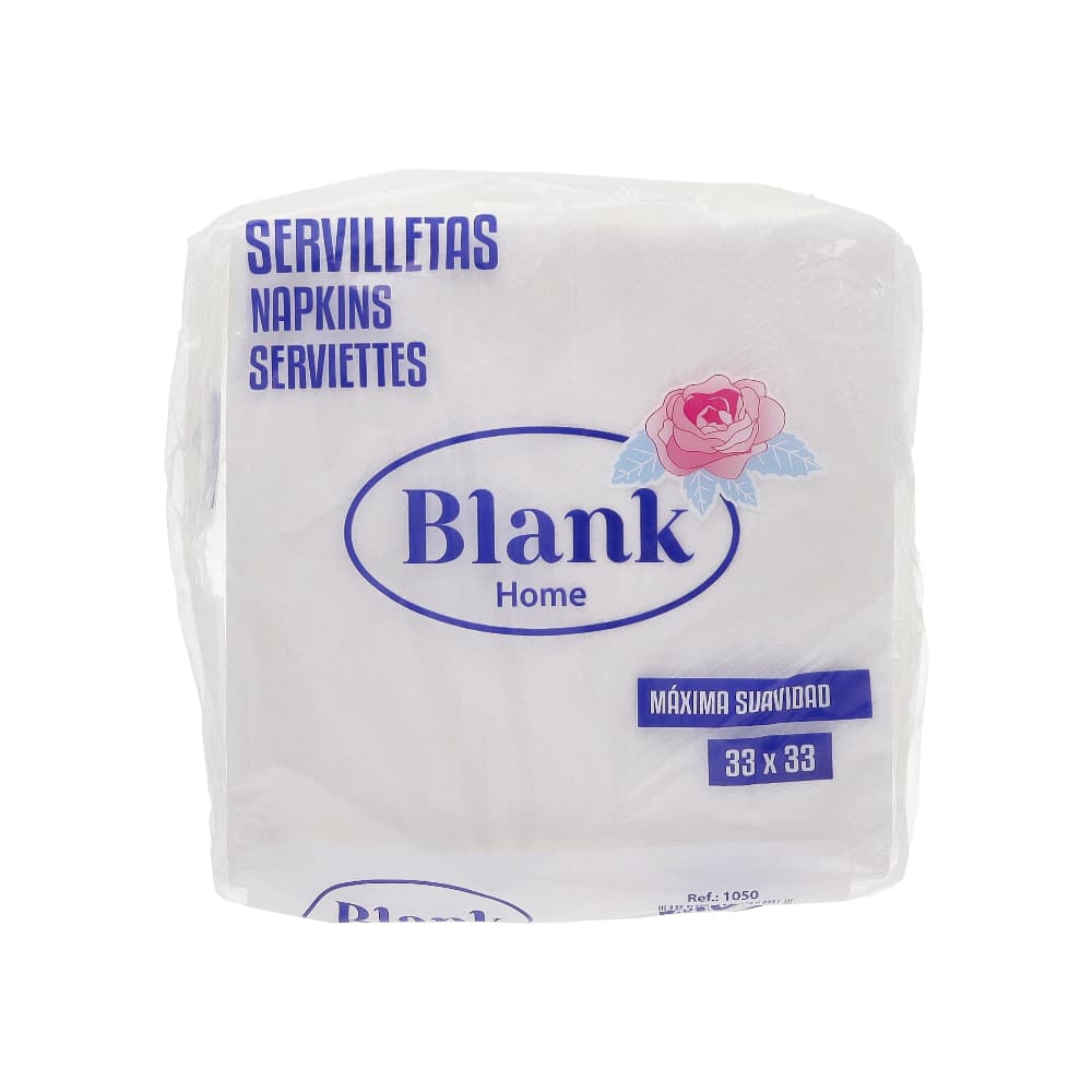 Servilletas de papel de máxima suavidad 33x33 cm, Blank Home (100 U) - Miniatura 1