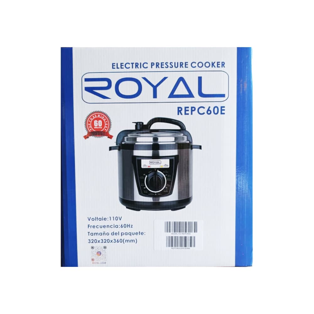 Olla -reina- de presión eléctrica multifunción 6 L Royal REPC60E - Miniatura 3