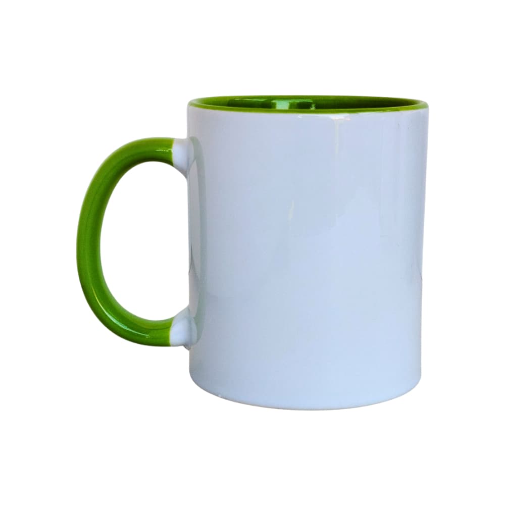Taza de cerámica blanca y verde Torbex - Miniatura 3