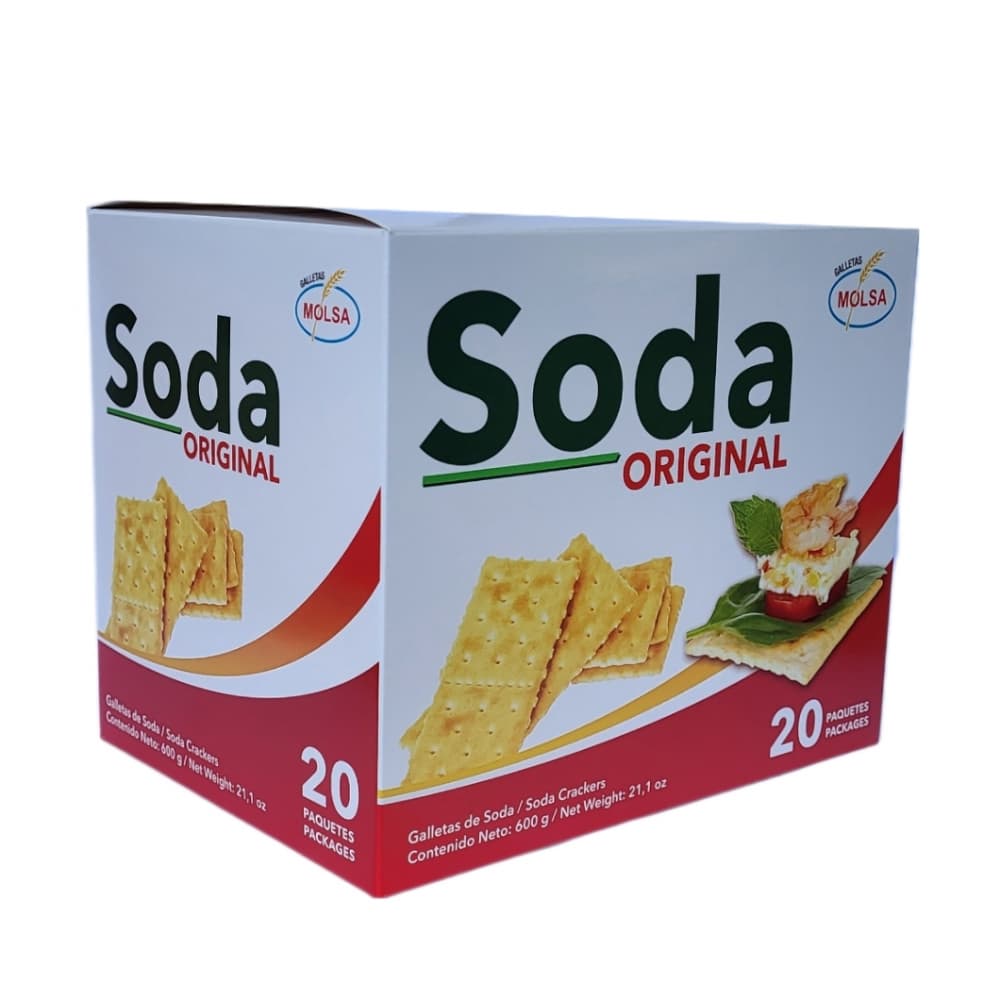 Galletas de soda original Molsa (600 g / 1.32 lb) - Miniatura 2
