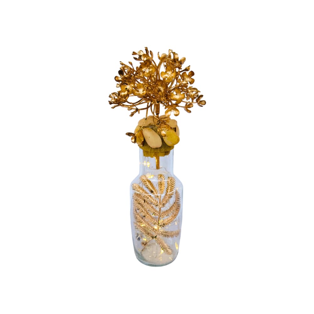 Lámpara decorativa en forma de botella con árbol dorado Torbex - Miniatura 1
