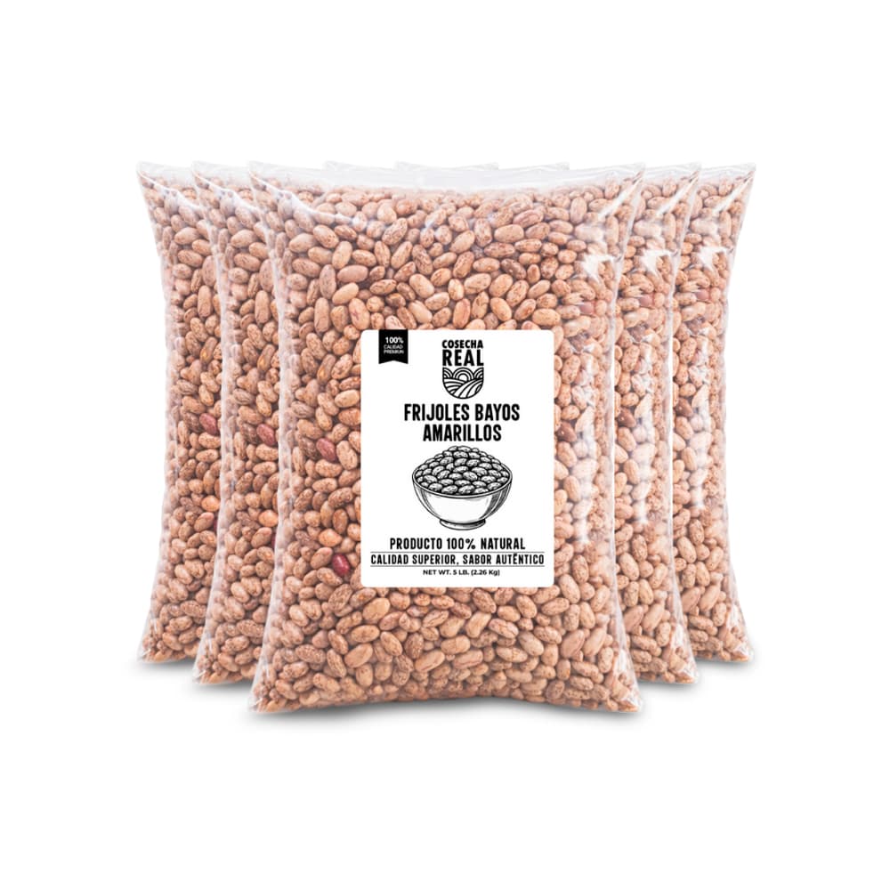 Frijoles bayos amarillos Cosecha Real (5 x 2.26 kg / 5 lb) - Miniatura 1