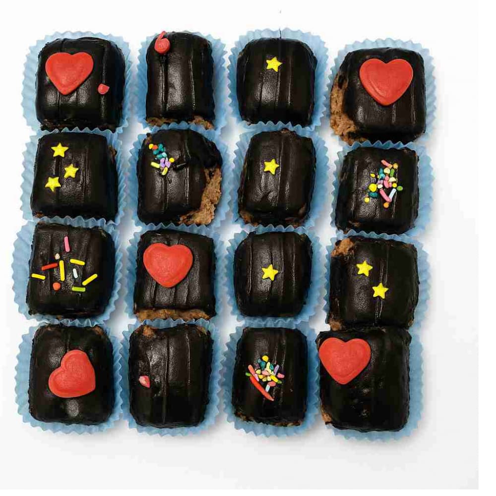 Mini troncos navideños (16 dulces) - Imagen 1