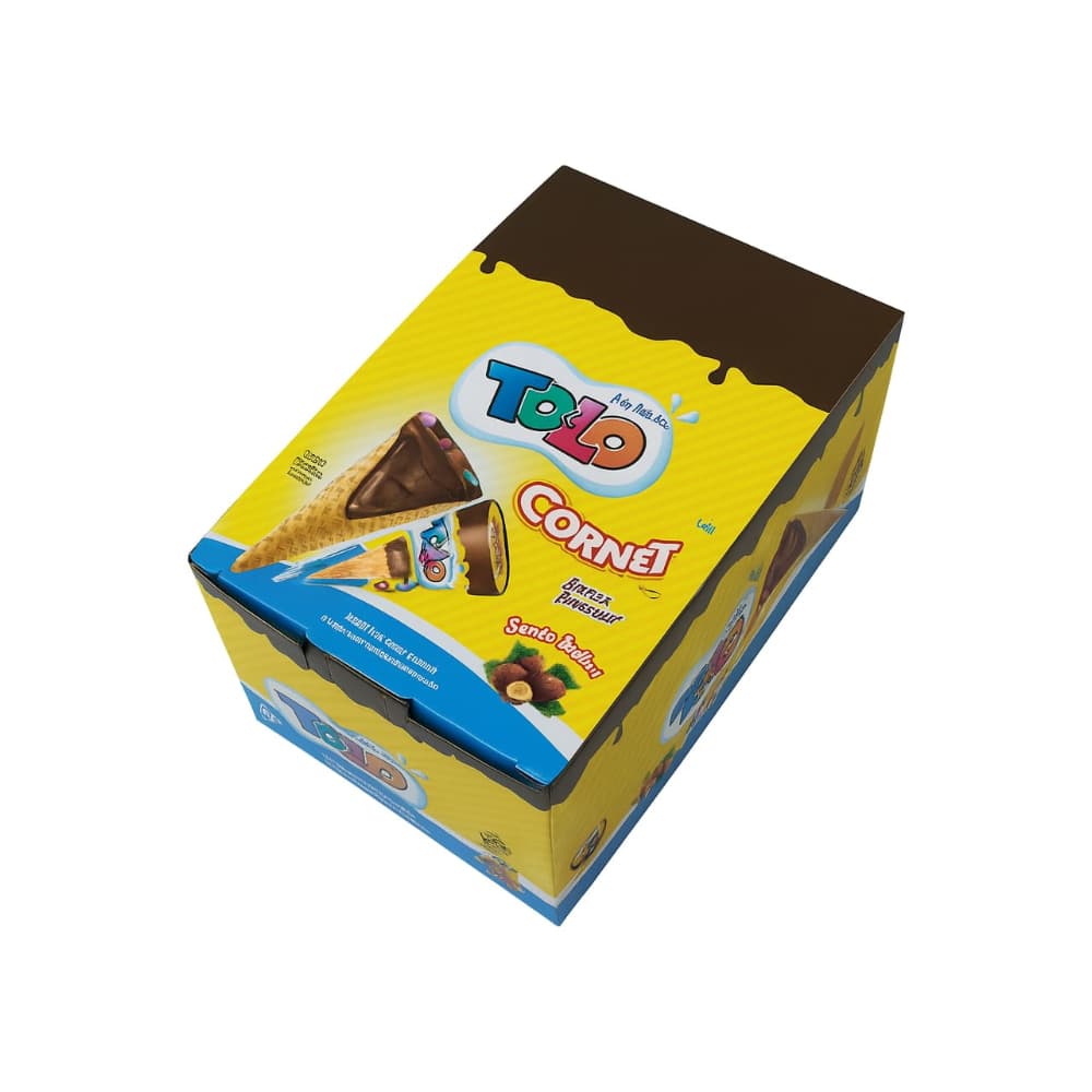 Caja de cono de barquillo y chocolate Toto Cornet (24 U) - Imagen 1