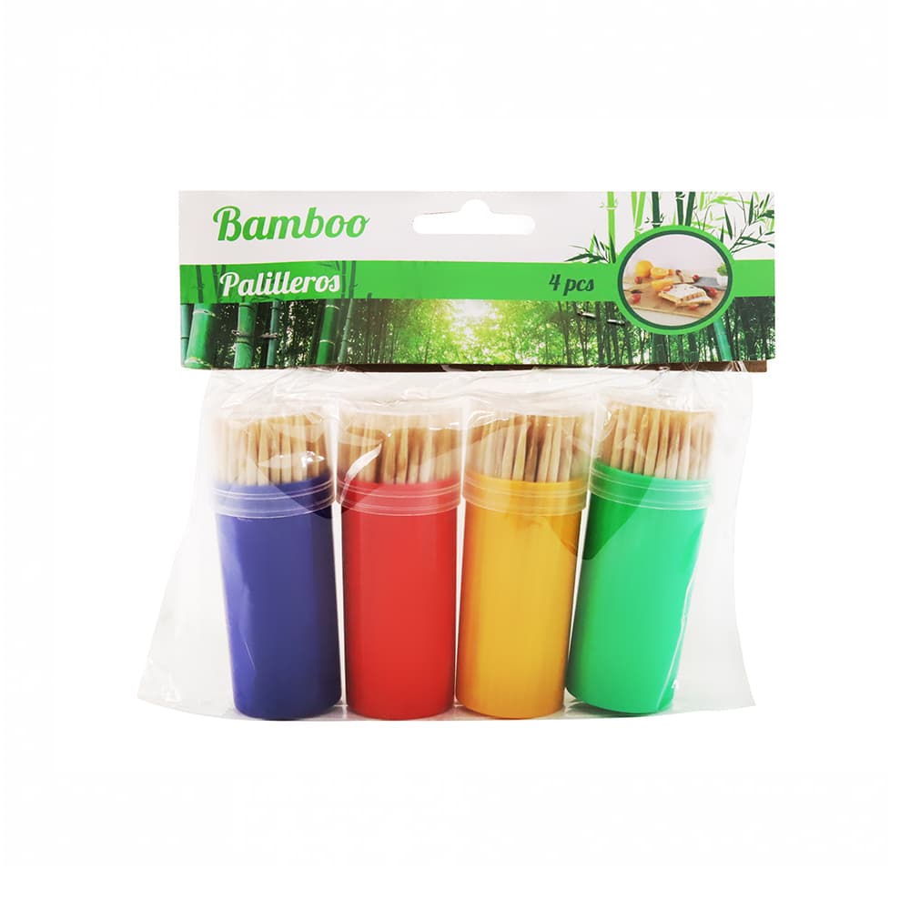 Palilleros de bambú de 7 cm Bamboo (4 U) - Miniatura 3