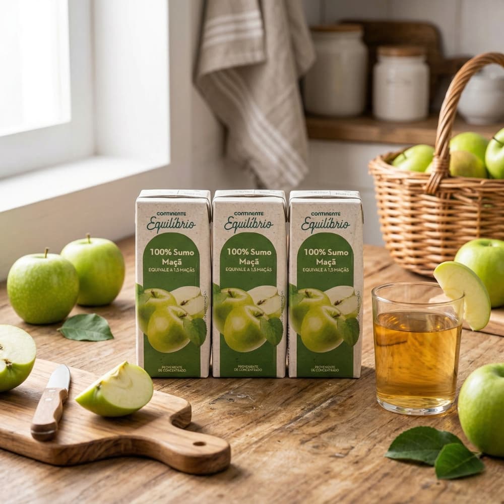 Zumo de Manzana 100% Continente (6 x 200 ml / 7.05 oz) - Miniatura 4