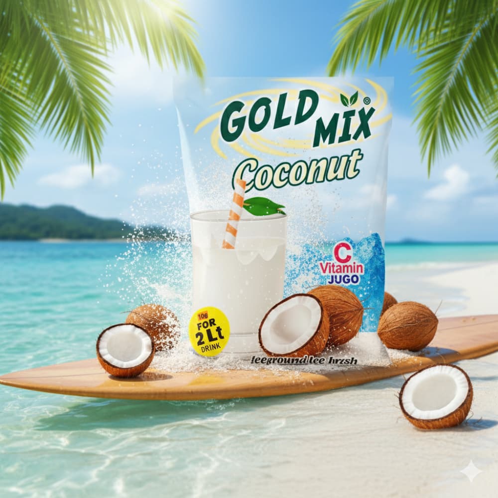 Refresco instantáneo sabor coco Gold Mix Erdem (10 g) - Miniatura 4
