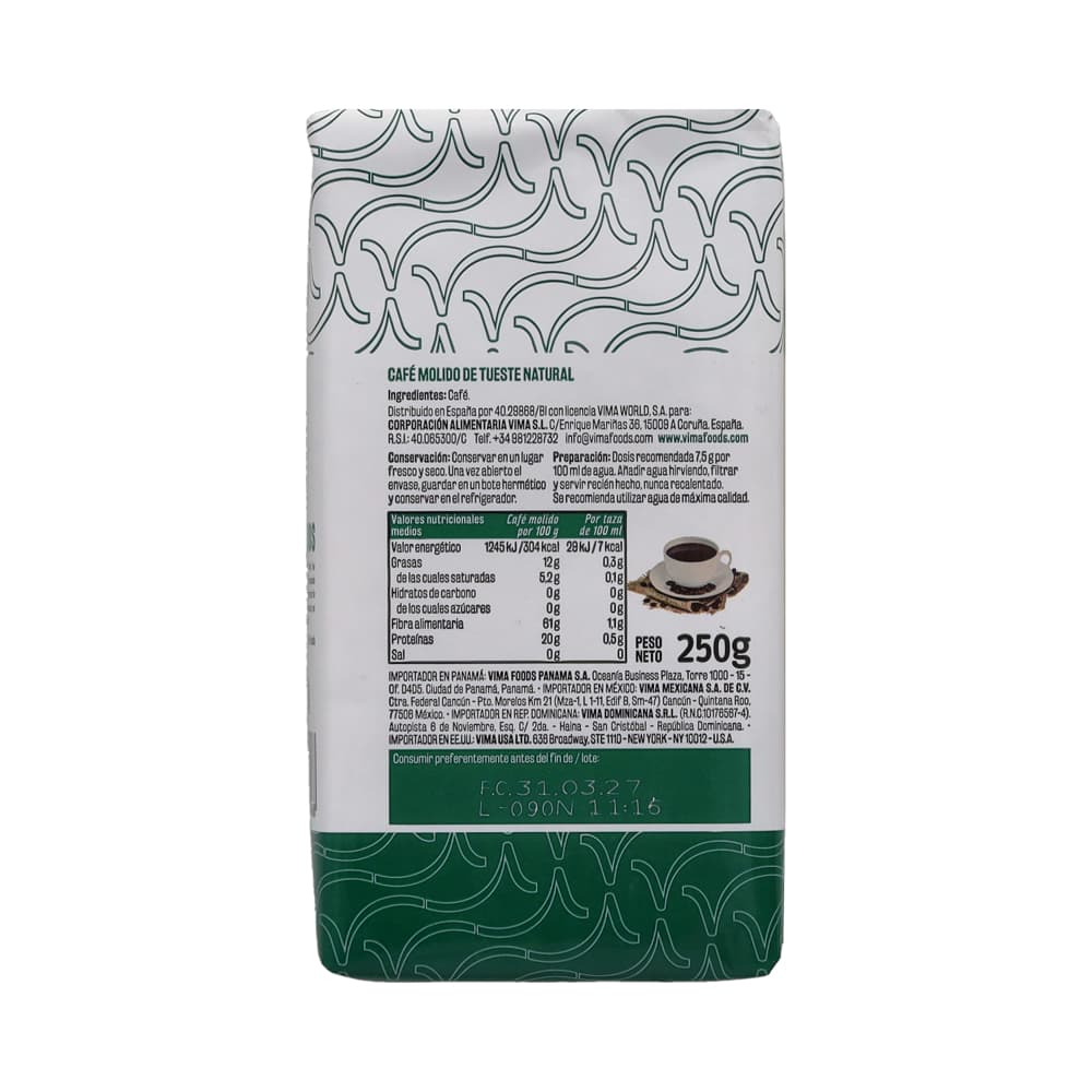 Café molido natural Vima Foods (250 g / 8.81 oz) - Miniatura 2