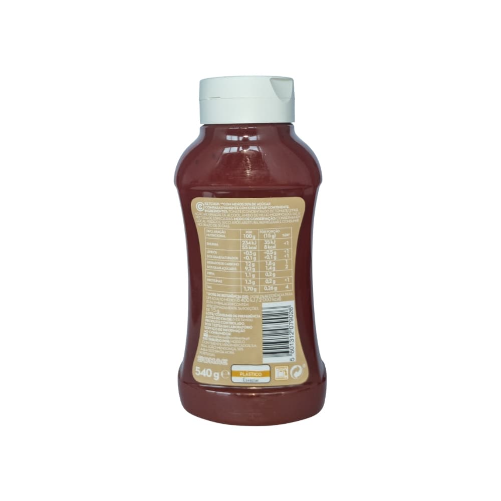Ketchup Top Down sin gluten Continente (540 g / 19.05 oz) - Miniatura 2