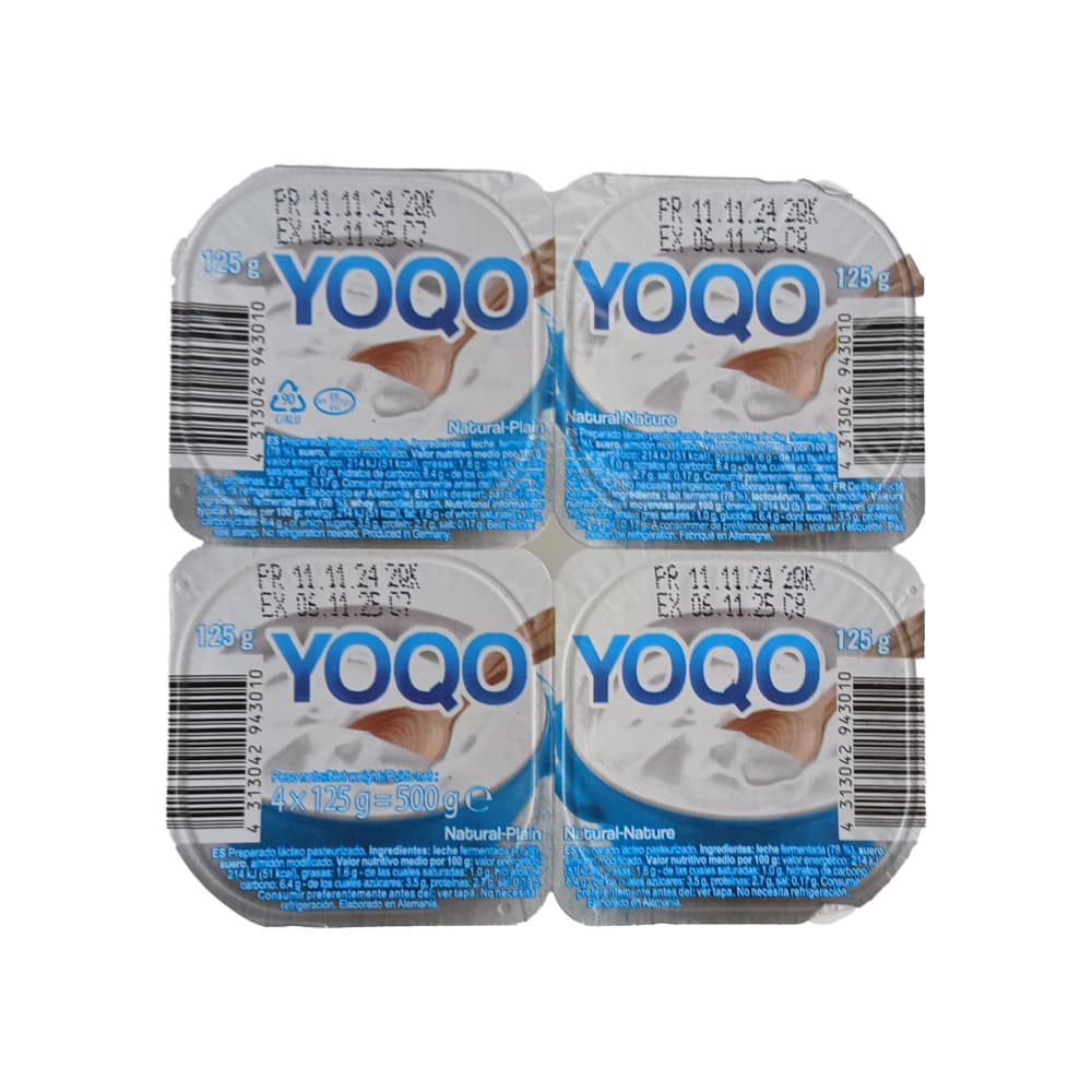 Caja de Yogurt natural YOQO (24 u x 125 g / 4.4 oz) - Miniatura 3