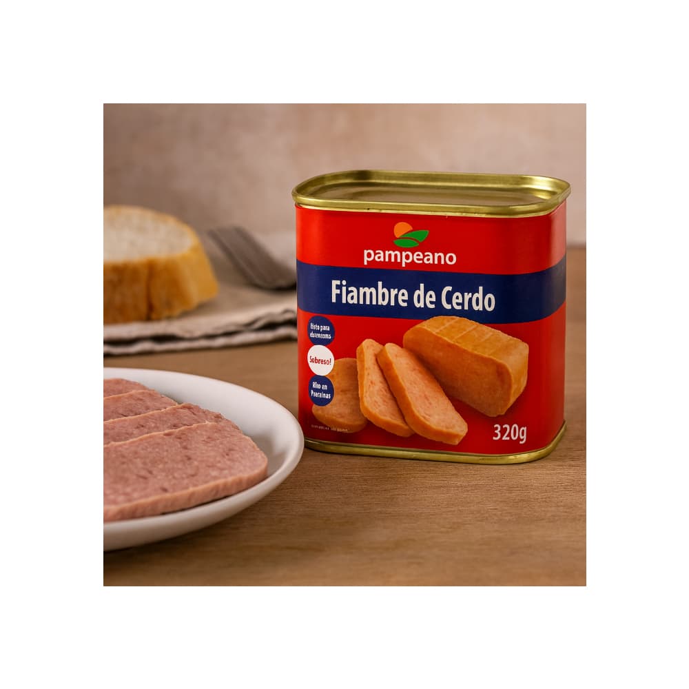 Fiambre -spam- de cerdo Pampeano (320 g / 11.28 oz) - Miniatura 4