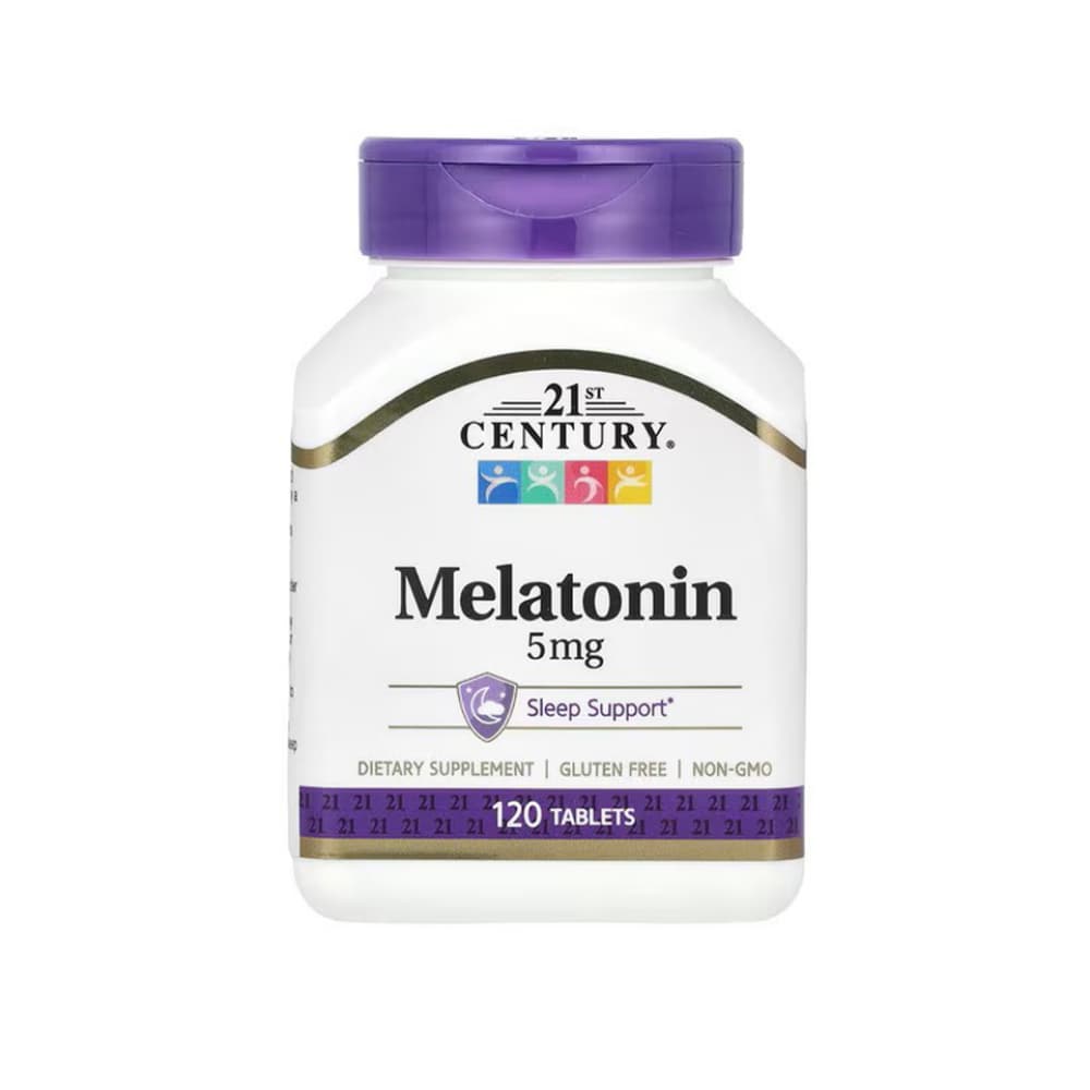 Melatonina 5 mg 21st Century (120 tabletas) - Imagen 1