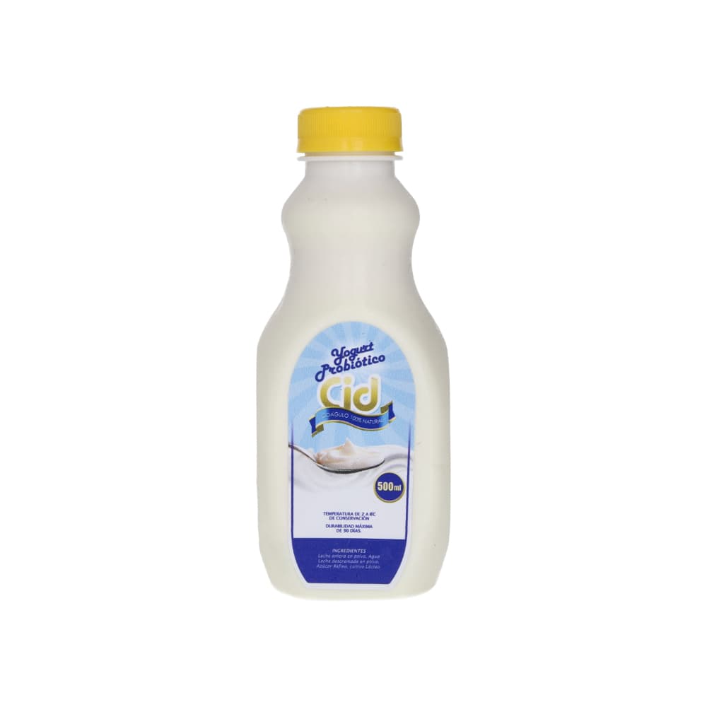 Yogurt probiótico de coágulo 100 % natural Cid (500 ml) - Miniatura 1