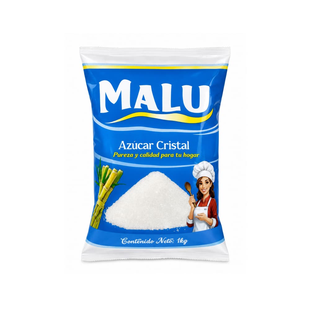 Azúcar cristal Malu (1 kg / 2.20 lb) - Miniatura 1