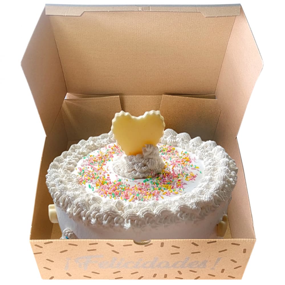 Cake vainilla bombonero de nata (12 comensales) - Miniatura 3