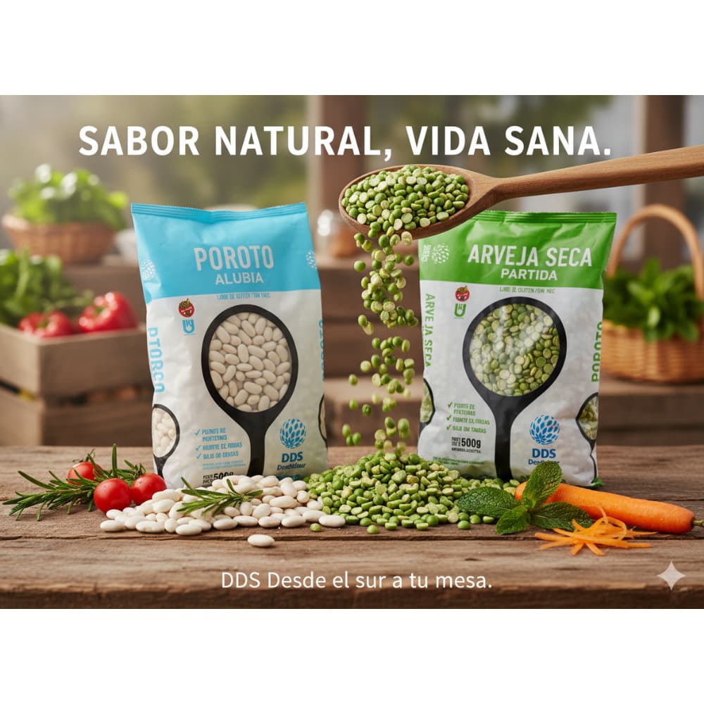 Alubia blanca DDS Desdelsur (500 g / 1.10 lb) + Chícharos verdes partidos DDS Desdelsur (500 g / 1.10 lb) - Miniatura 4
