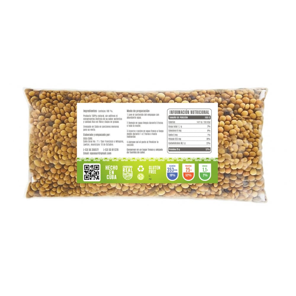 Lentejas Cosecha Real (500 g / 1.1 lb) - Miniatura 2