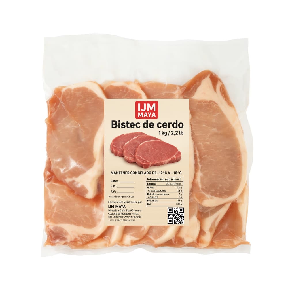 Bistec de cerdo IJM Maya (1 kg / 2.2 lb) - Miniatura 3