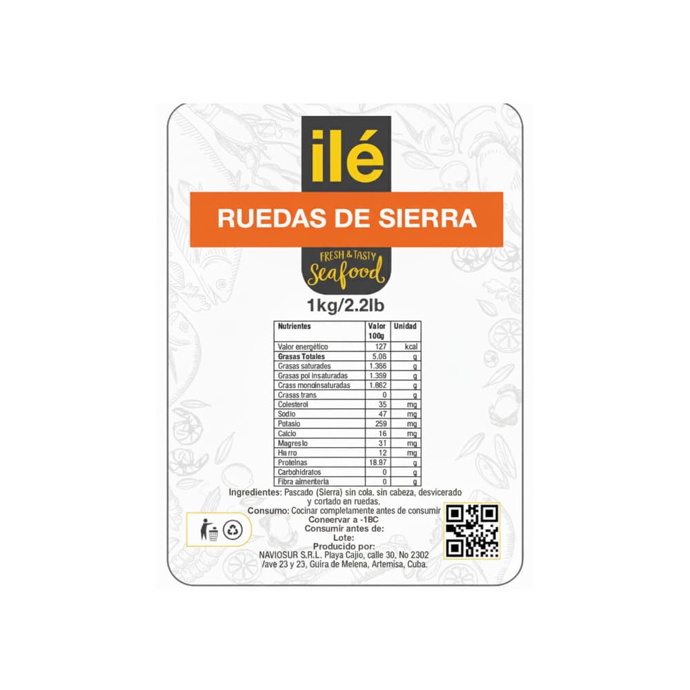 Ruedas de pescado sierra Ilé (1 kg / 2.2 lb) - Miniatura 3