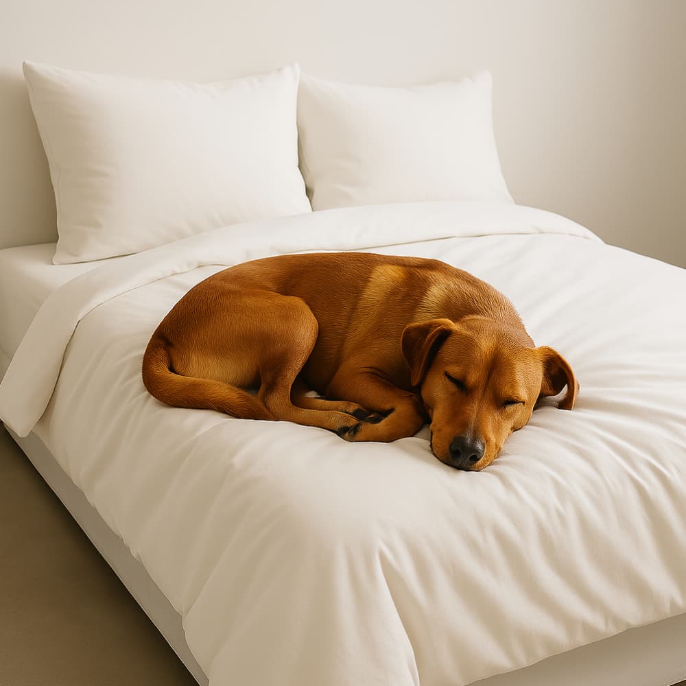 Juego de sábanas blancas individuales 100% algodón de 3 piezas Yara - Miniatura 3