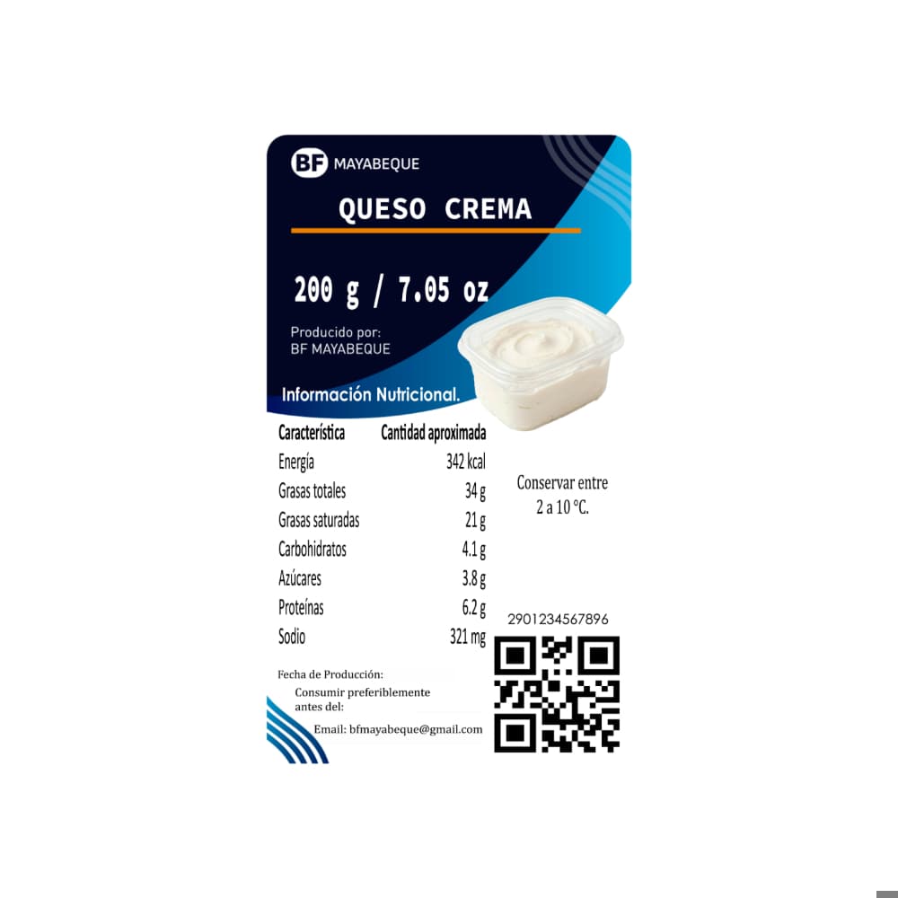 Queso crema BF Mayabeque (200 g / 7.05 oz) - Miniatura 4