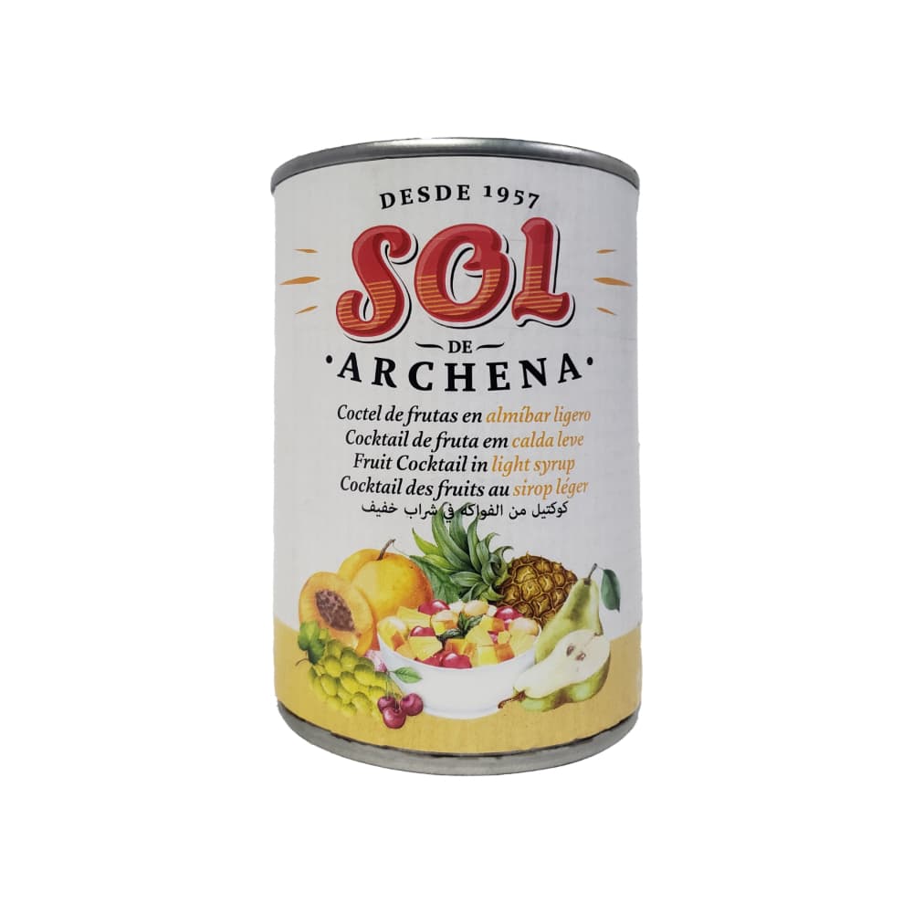 Coctel de frutas en almíbar ligero Sol de Archena (420 g / 14.82 oz) - Imagen 1