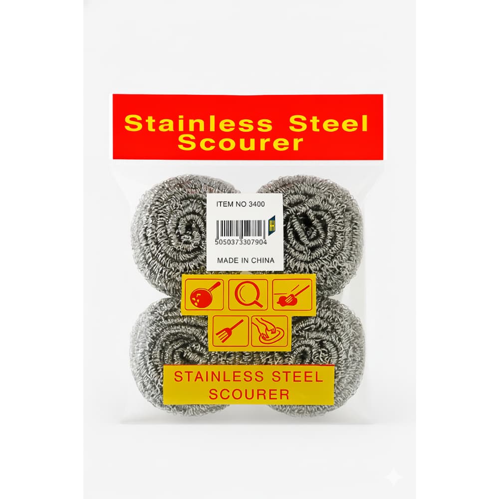 Estropajo de acero inoxidable Wholesale (4 U) - Miniatura 4