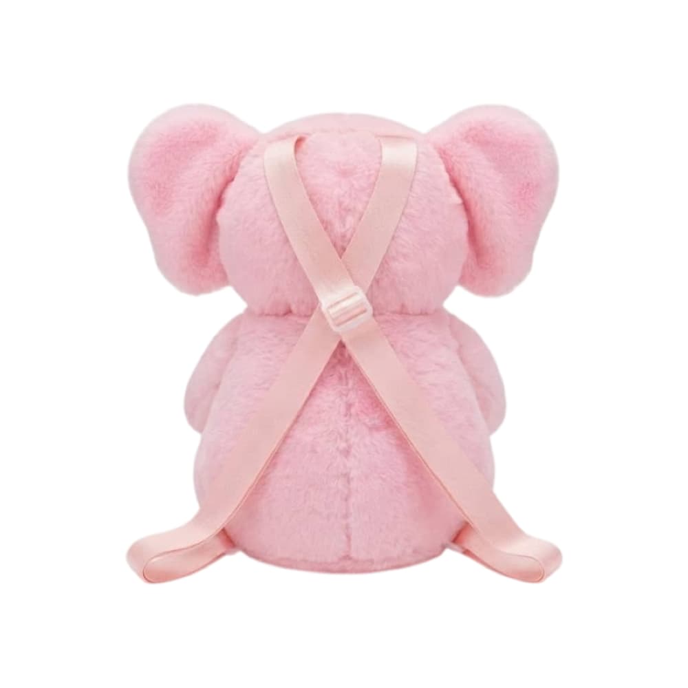 Mochila infantil de peluche estilo elefante rosada Gutza - Miniatura 2