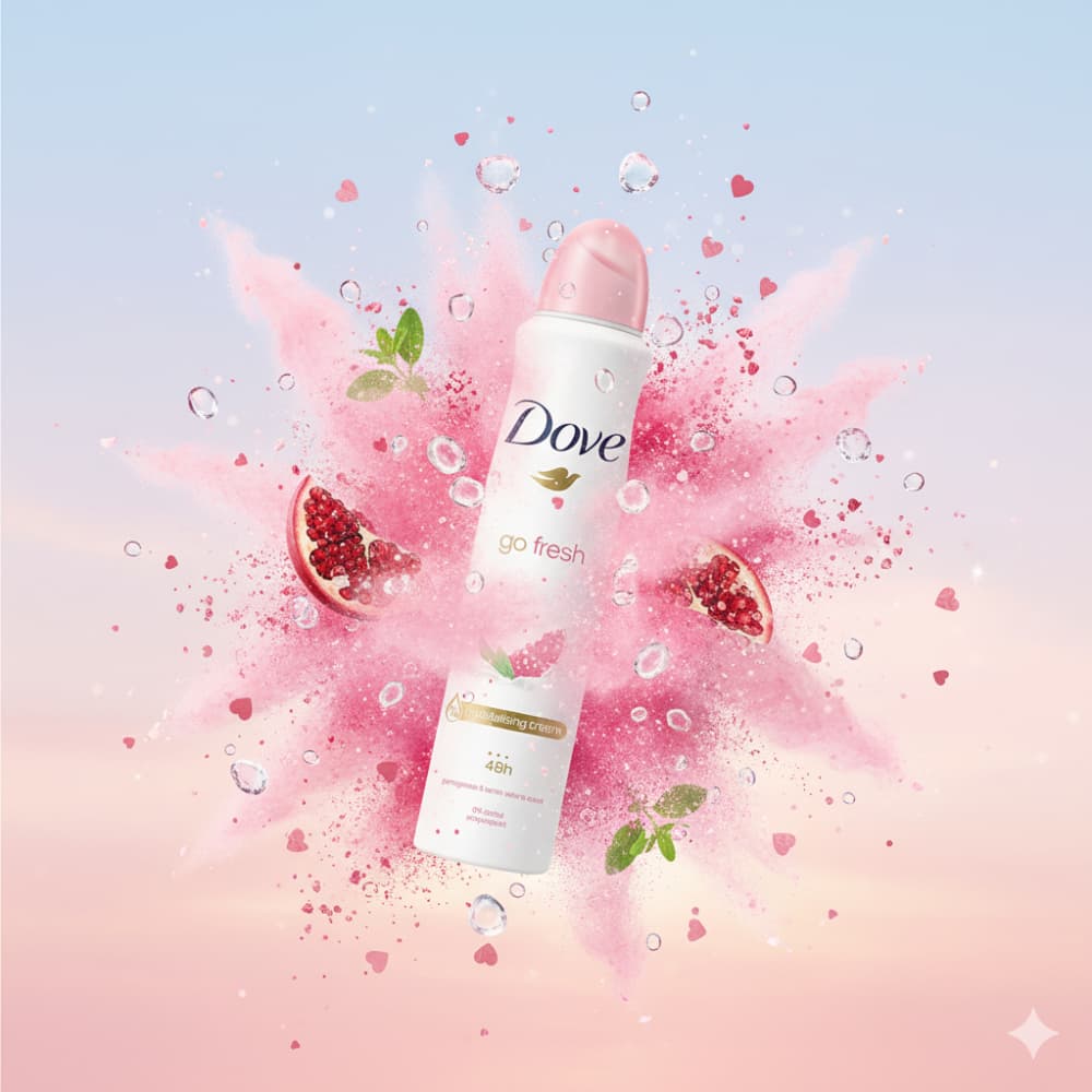 Desodorante go fresh de granada y limón verbena Dove (250 ml) - Miniatura 4