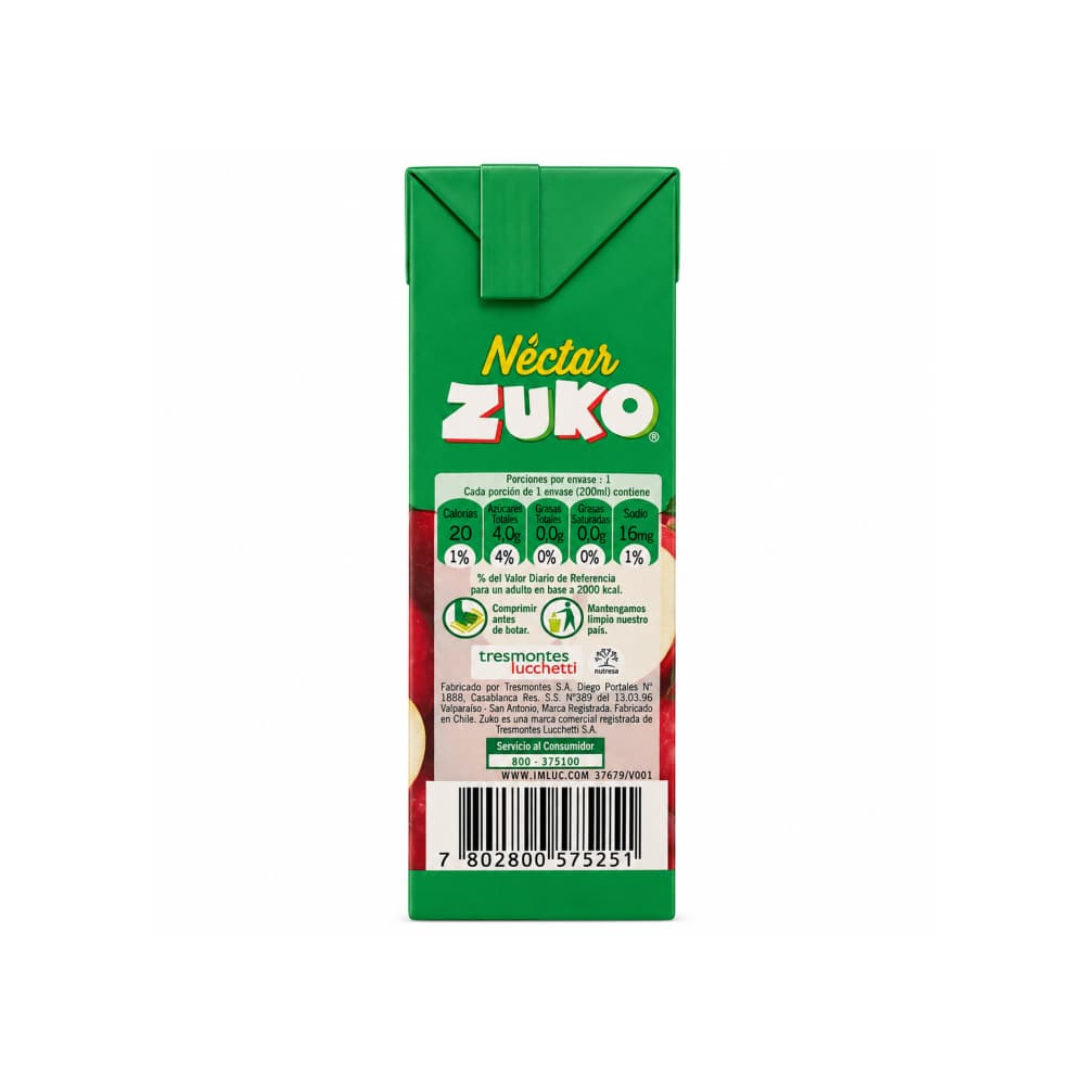 Néctar de manzana Zuko (6 x 200 ml) - Miniatura 3