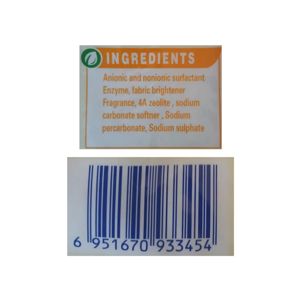 Detergente en polvo 3 en 1 Peeva (875 g / 1.92 lb) - Miniatura 2