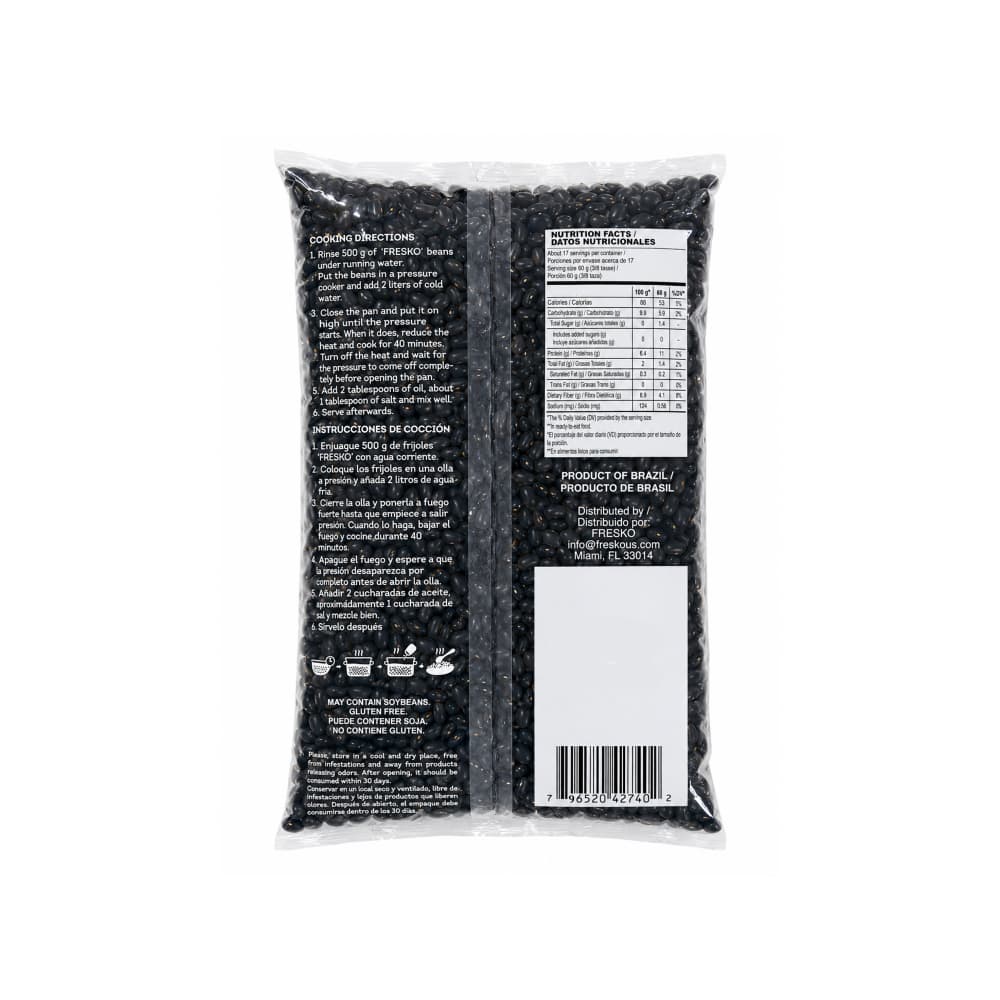 Frijol negro Fresko (1 kg / 2.20 lb) - Miniatura 2