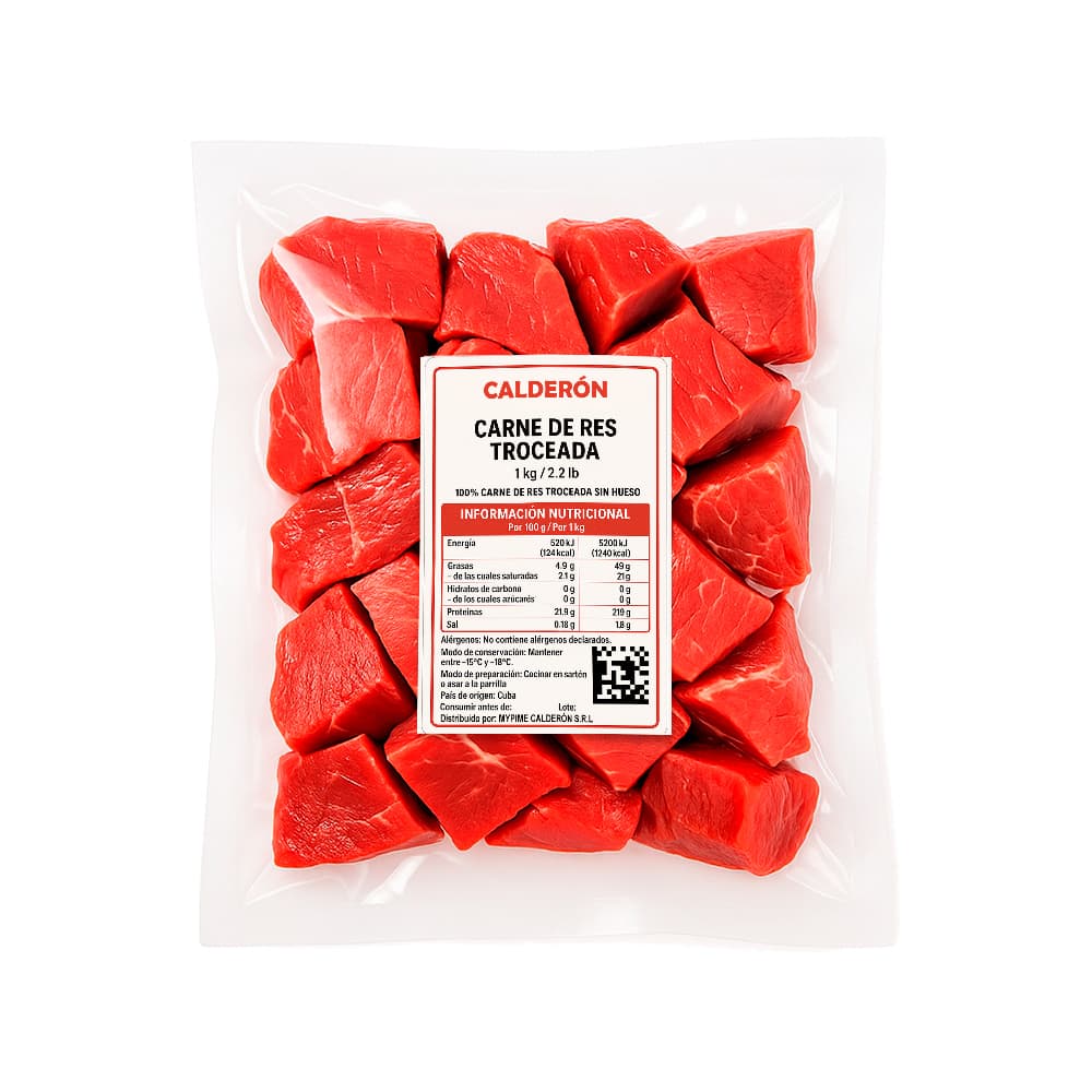 Carne de res troceada Calderón (1 kg / 2.2 lb) - Miniatura 8
