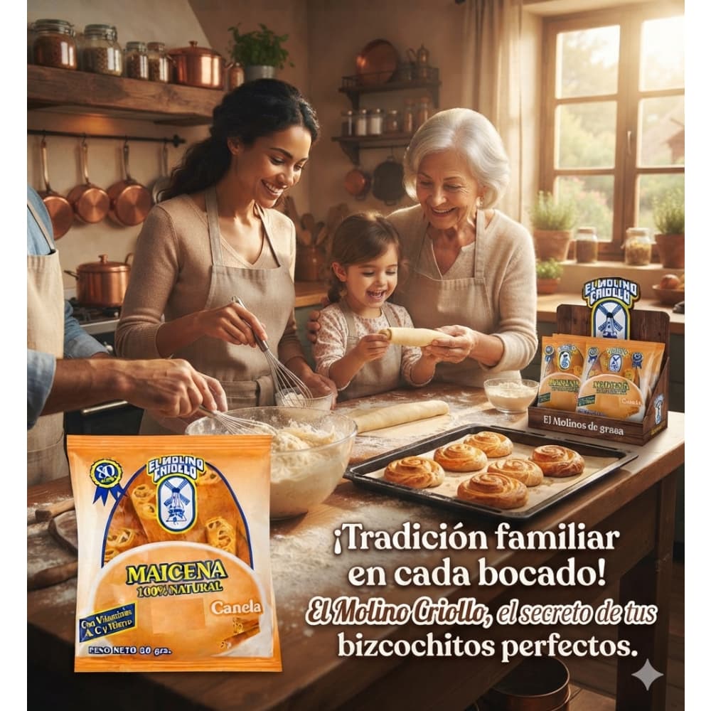 Maicena sabor canela El Molino Criollo (50 g / 1.76 oz) - Miniatura 4