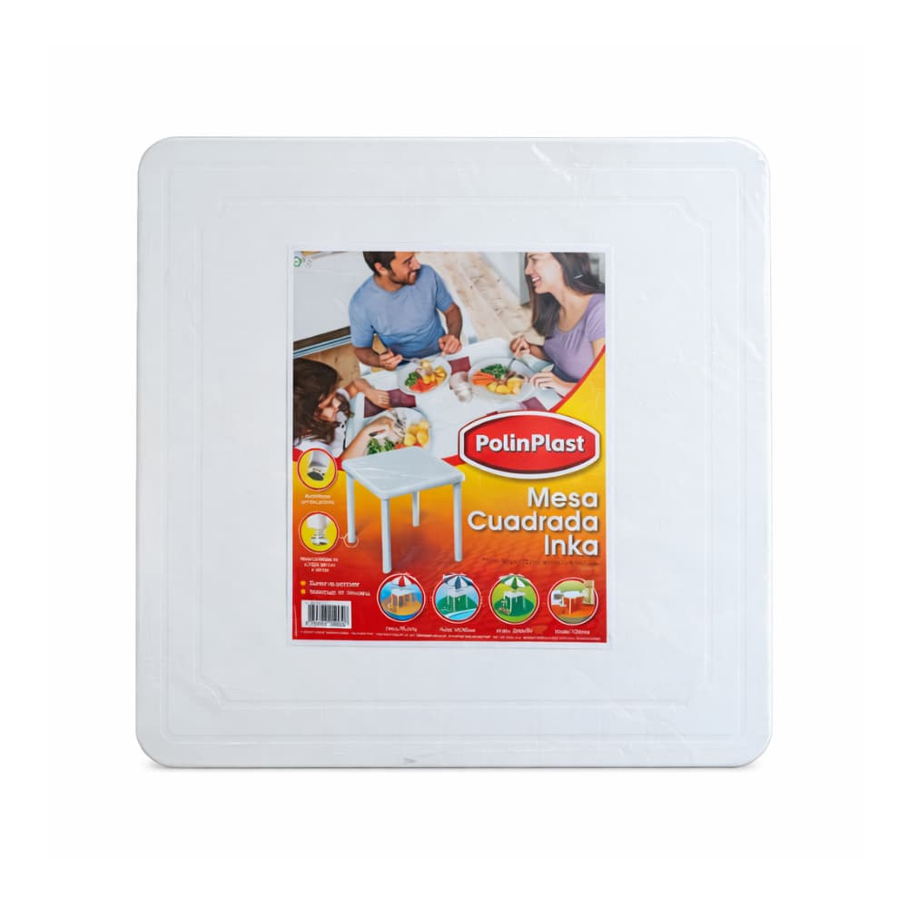 Mesa cuadrada de plástico Inka PolinPlast - Miniatura 1