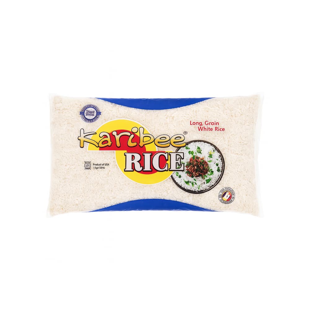 Arroz blanco de grano largo Karibee (1 kg / 2.2 lb) - Imagen 1