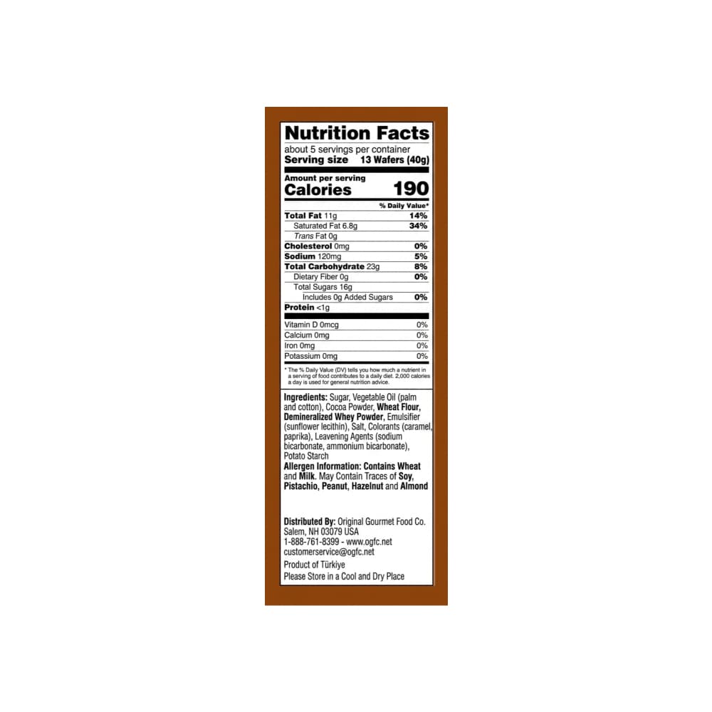 Bolsa de sorbetos rellenos con crema de chocolate Original Gourmet (200 g / 7.05 oz) - Miniatura 3