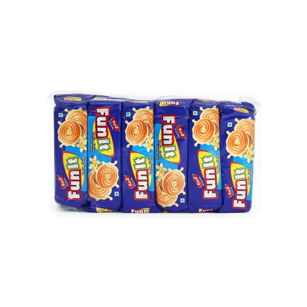 Galletas con crema sabor vainilla Fun It Fun2 (12 x 36 g / 1.27 oz) - Miniatura 1