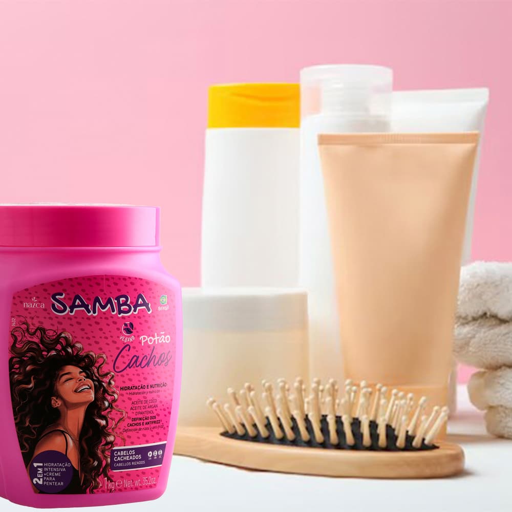 Tratamiento para el cabello 2 en 1 Potão Cachos Nazca Samba (1 kg / 2.2 lb) - Miniatura 4