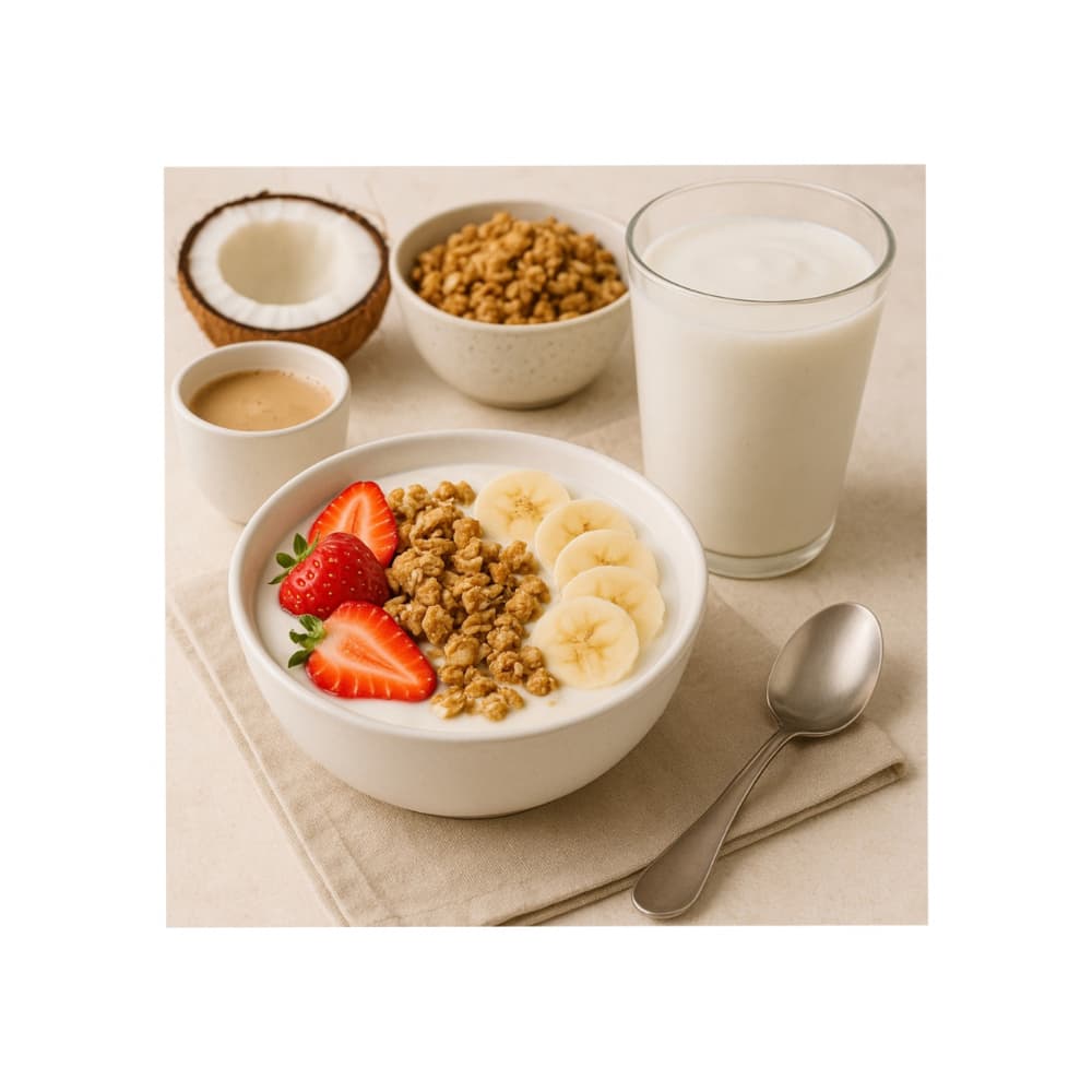 Yogurt probiótico de coágulo sabor coco Alask (1 L) - Miniatura 3