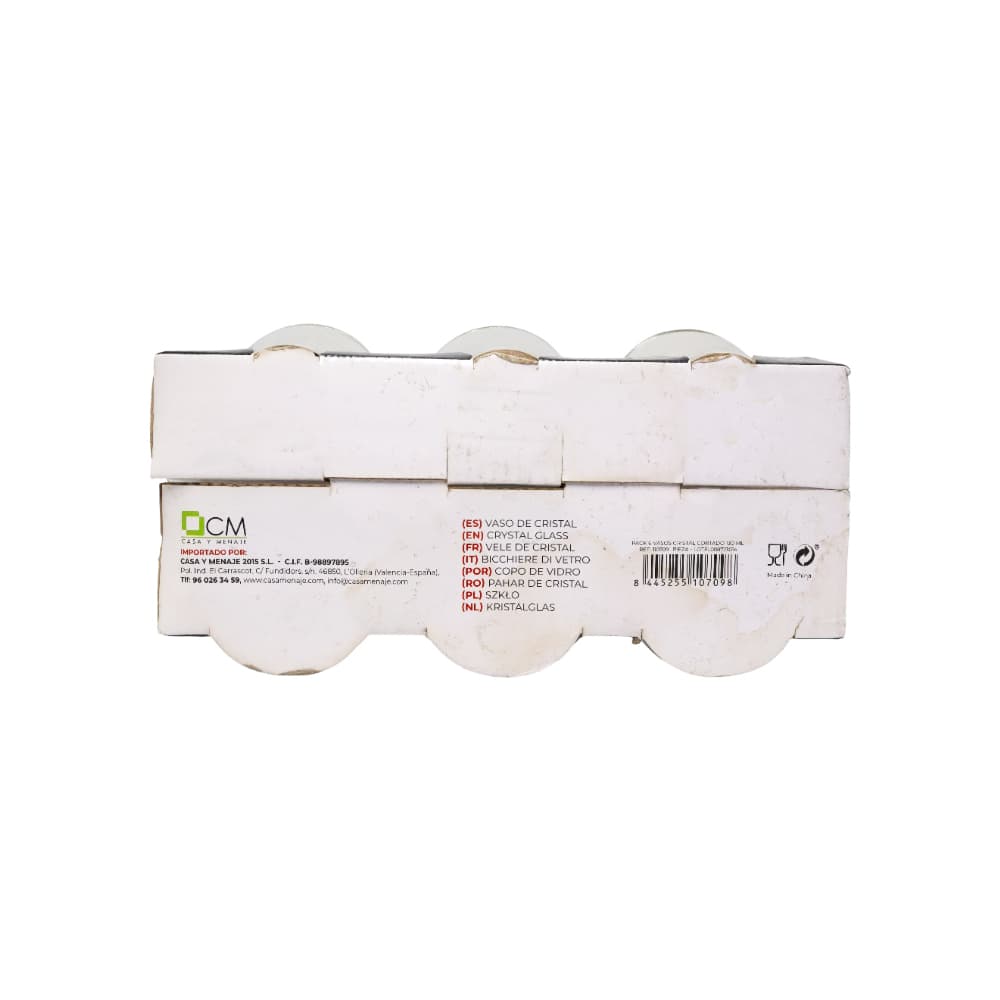 Conjunto de 6 vasos cristal cortado 130 ml Alessandro - Miniatura 4