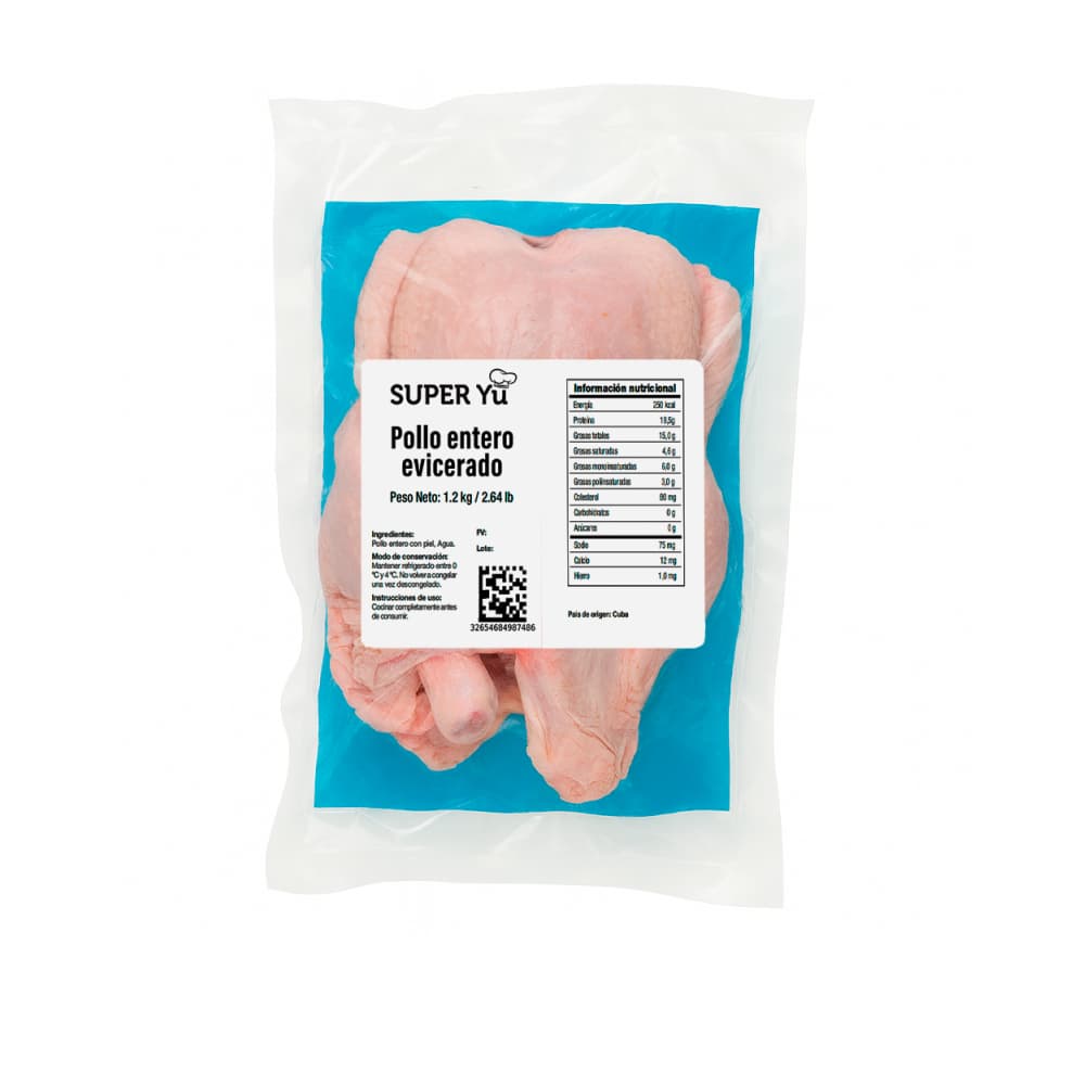 Pollo entero eviscerado Super Yu (1.2 kg / 2.64 lb) - Miniatura 2