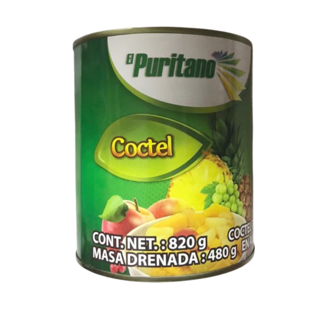 Cóctel de frutas en almíbar El Puritano (820 g / 1.81 lb) - Imagen 1