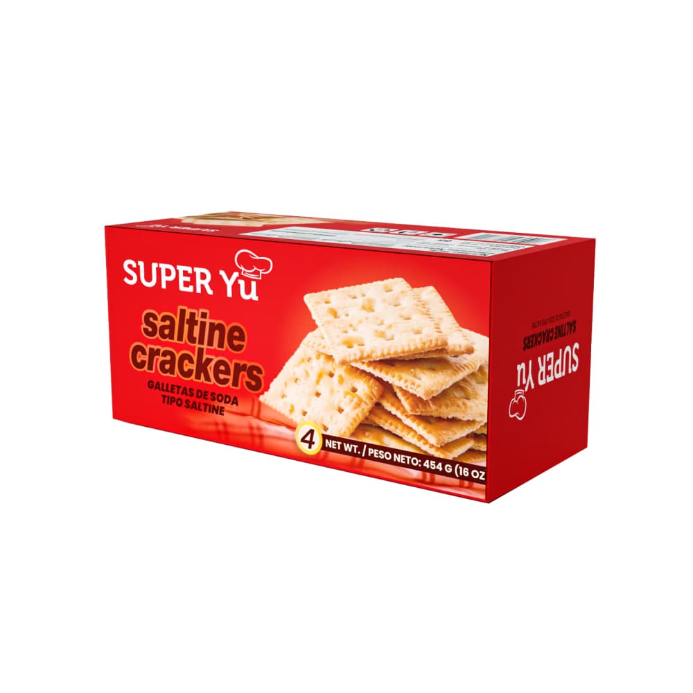 Galletas de soda tipo saltine Super Yu (454 g / 1 lb) - Imagen 1
