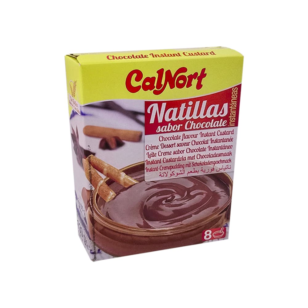 Natillas sabor chocolate Calnort (130 g / 4.59 oz) - Imagen 1