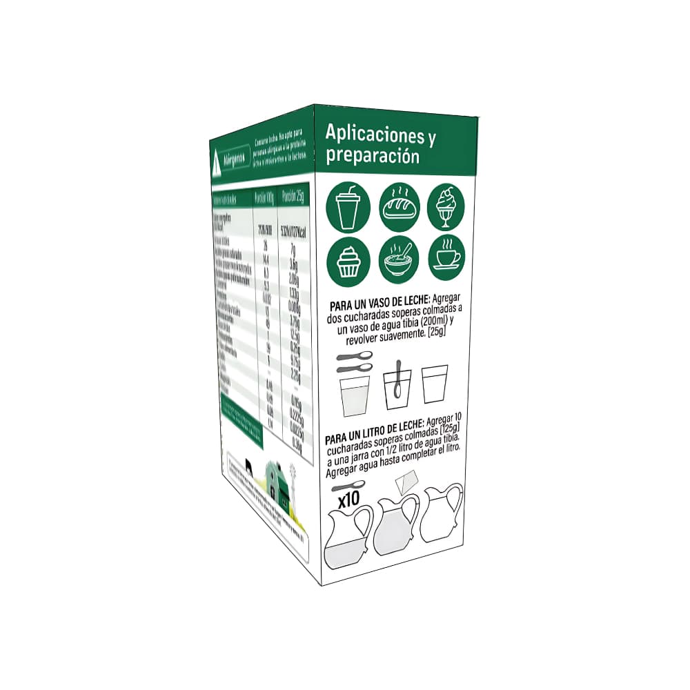 Leche en polvo entera Del Bosque (1 kg / 2.2 lb) - Miniatura 3