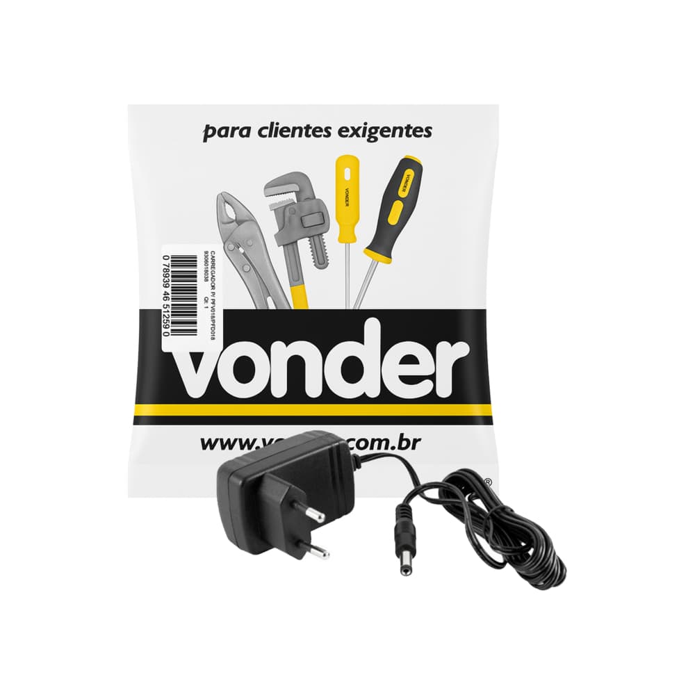 Cargador de 18 V fuente de carga para PFV018 / PFD018 / PFV 020 Vonder - Miniatura 5